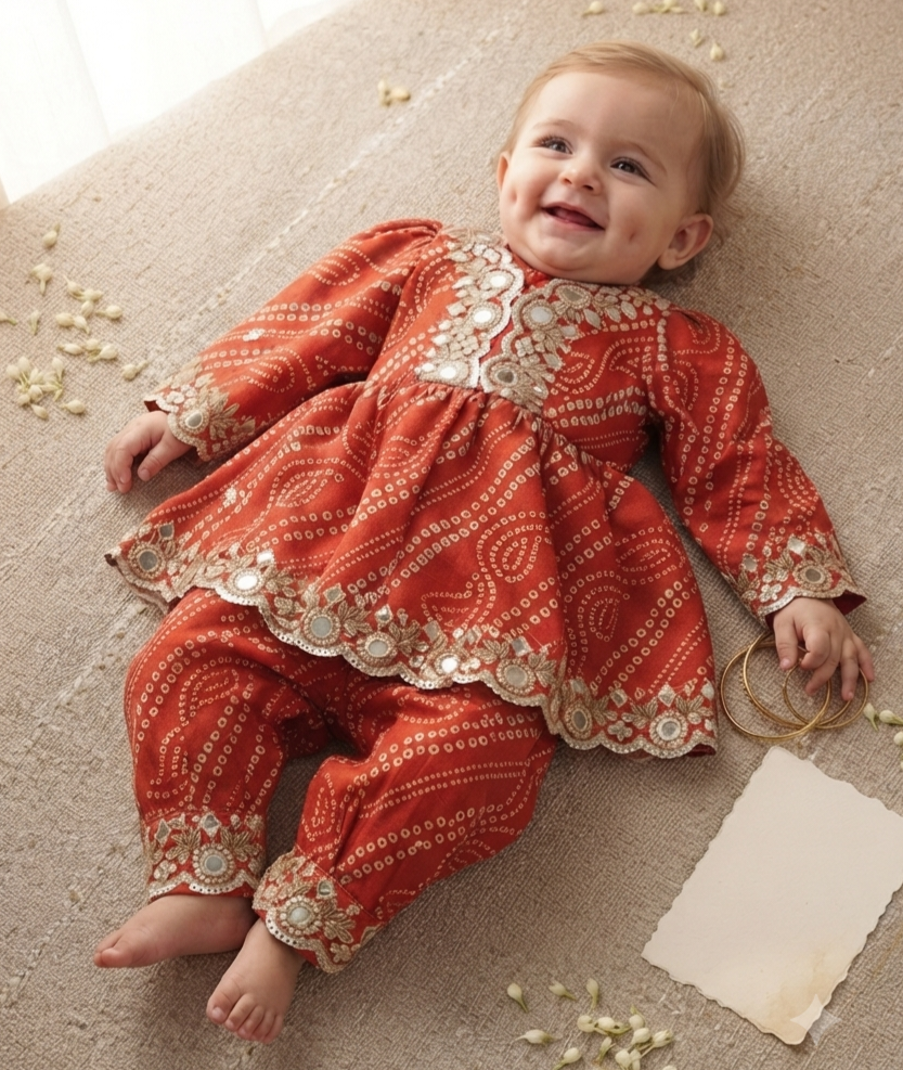 Bandhani One Piece Set