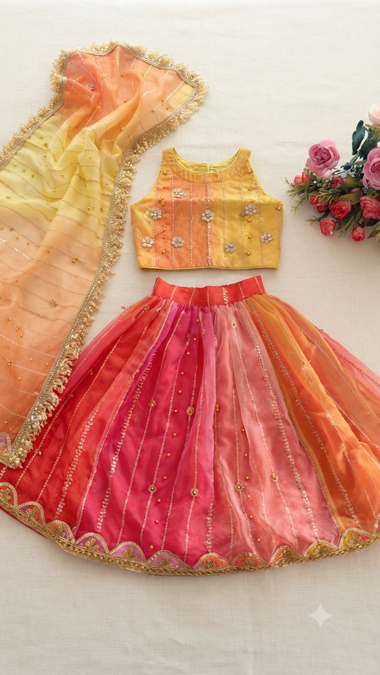 Marigold muse lehnga set