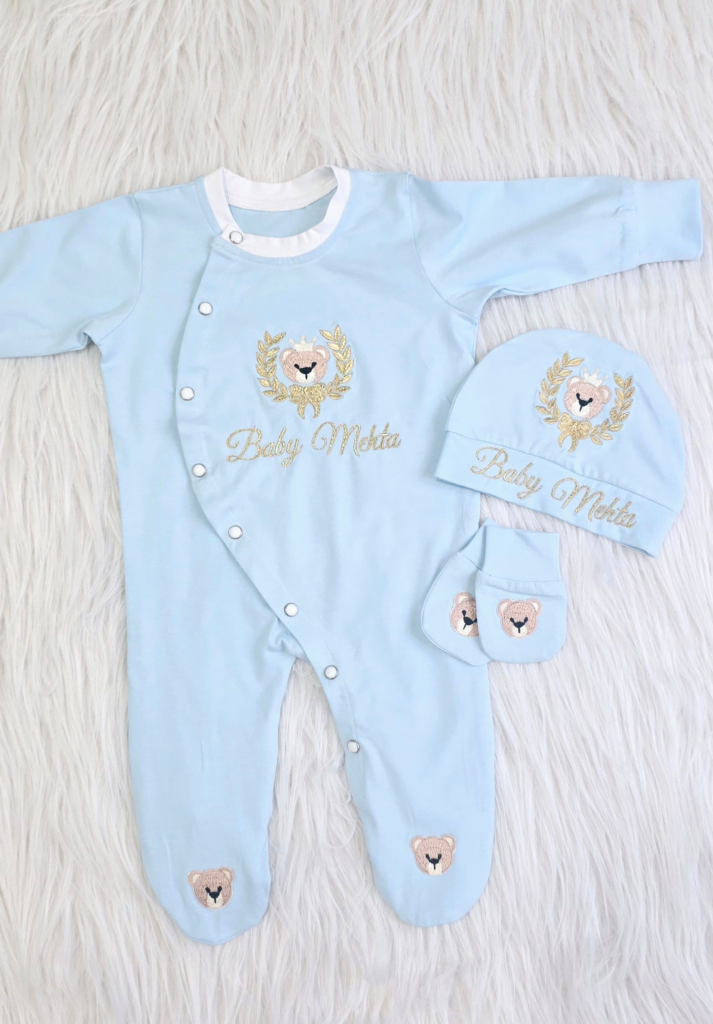 The Side Pattern Romper Set