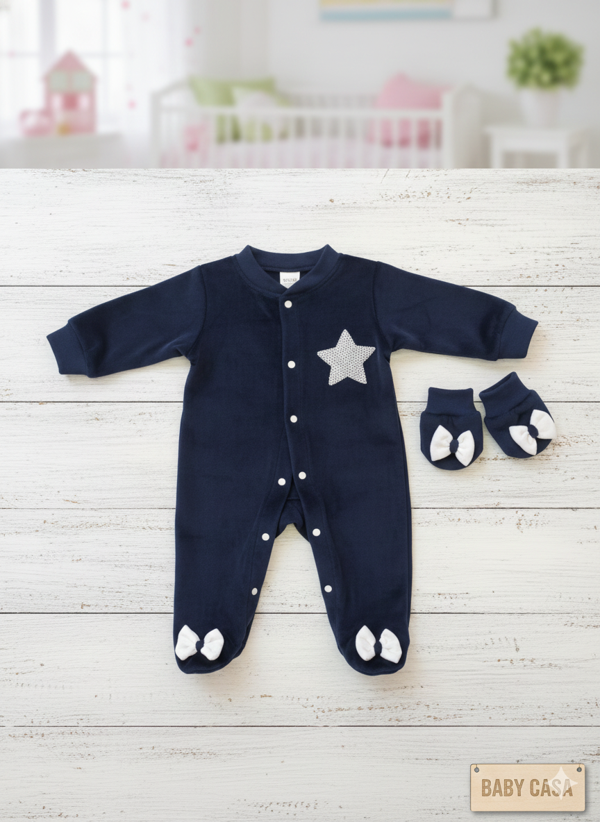 Regal Burgundy Velour Romper with Crown and Lace