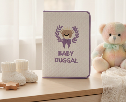 The Brown And Purple Teddy File Folder