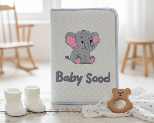 The Grey And Pink Elephant File Folder