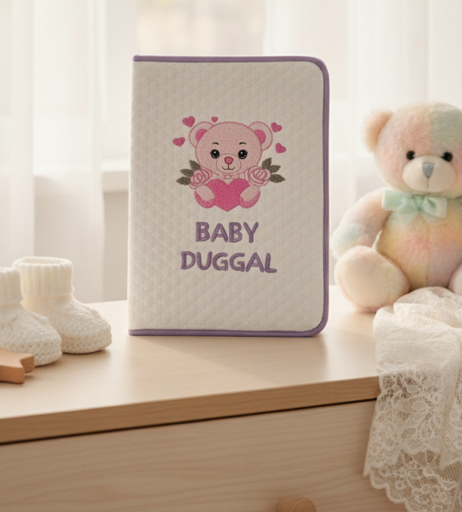 Pink Teddy File Folder