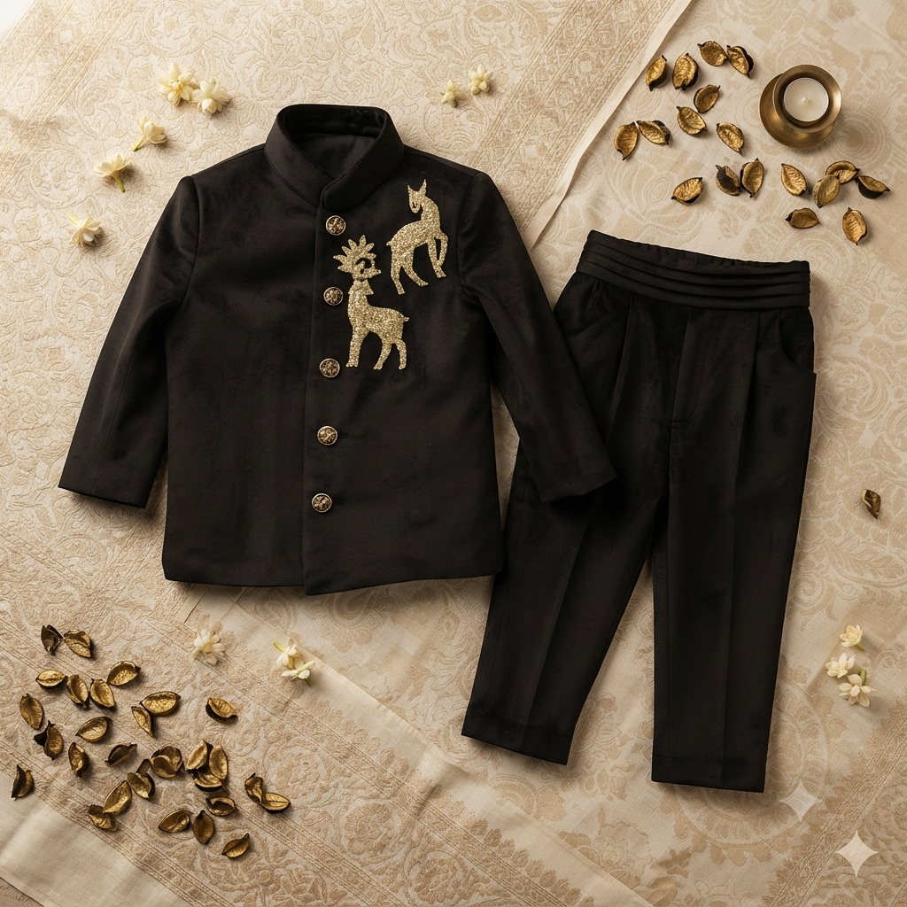 Gold Deer Bandhgala