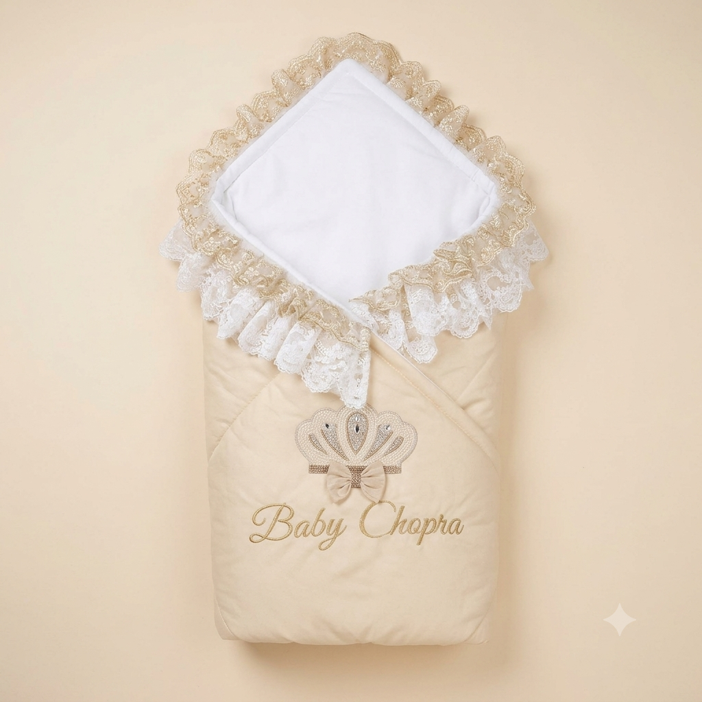 Crown Champagne Baby Wrap