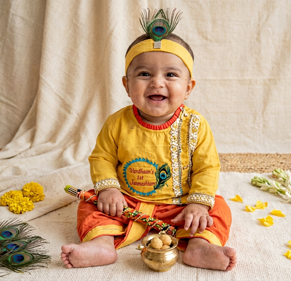First Janmashtami outfit