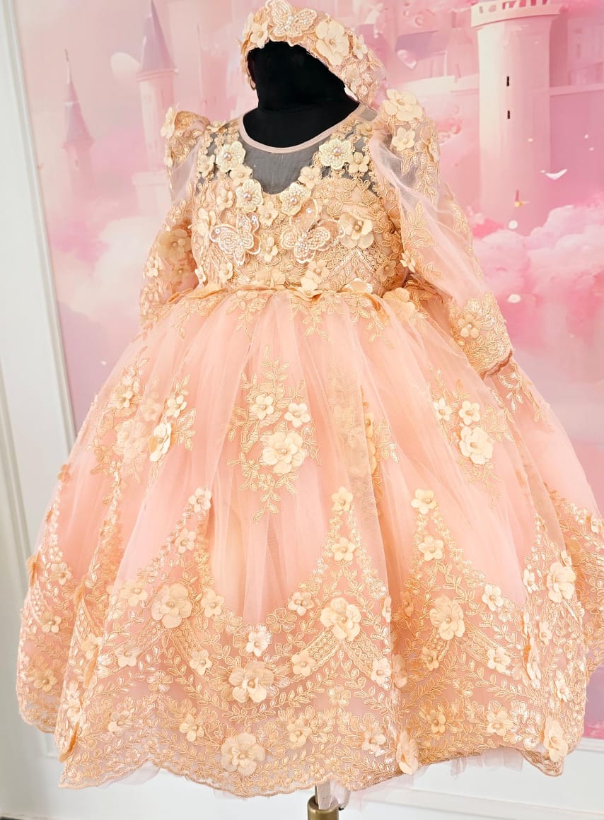 The Vintage Peach Frock