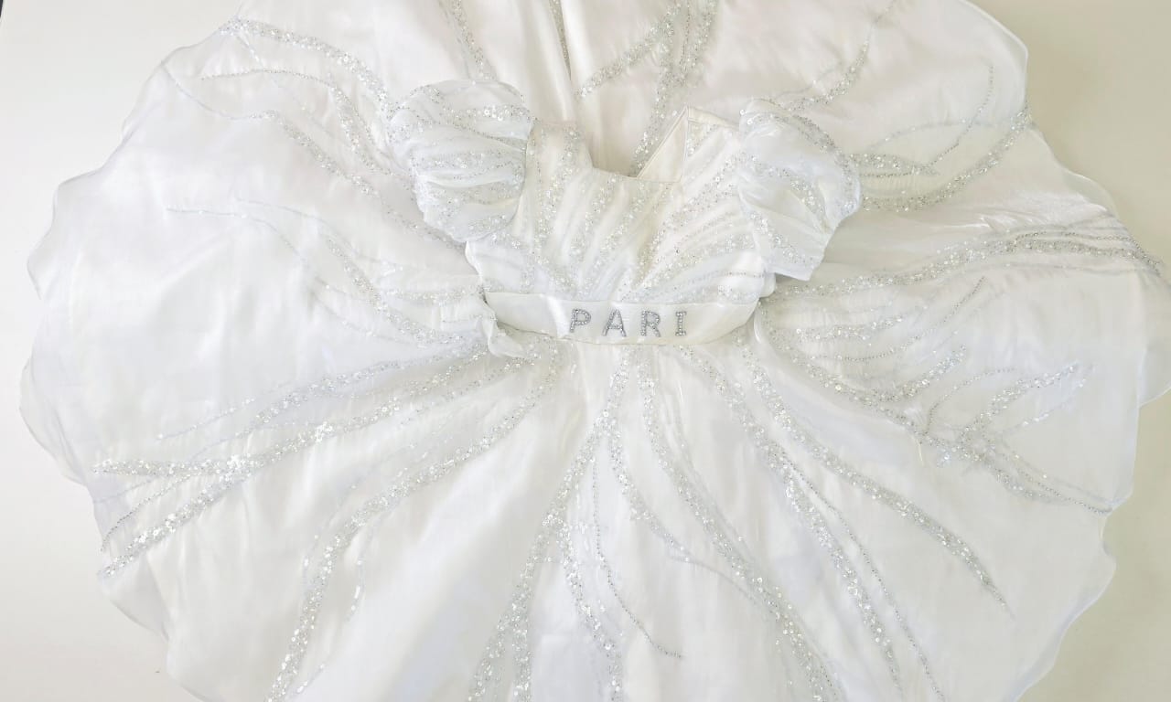 The White Frozen frock