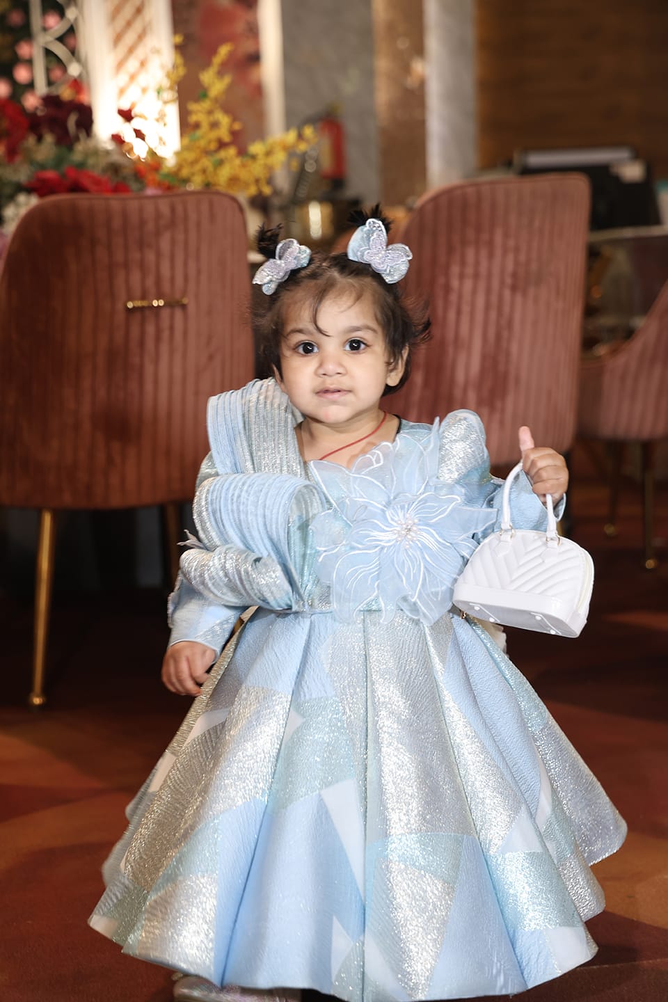 Frozen ball gown