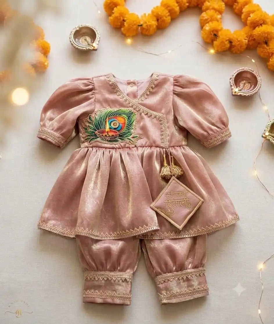 Pink Diwali Dress Set
