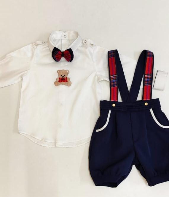 The "Teddy Bear Best Dressed" Suspender Set