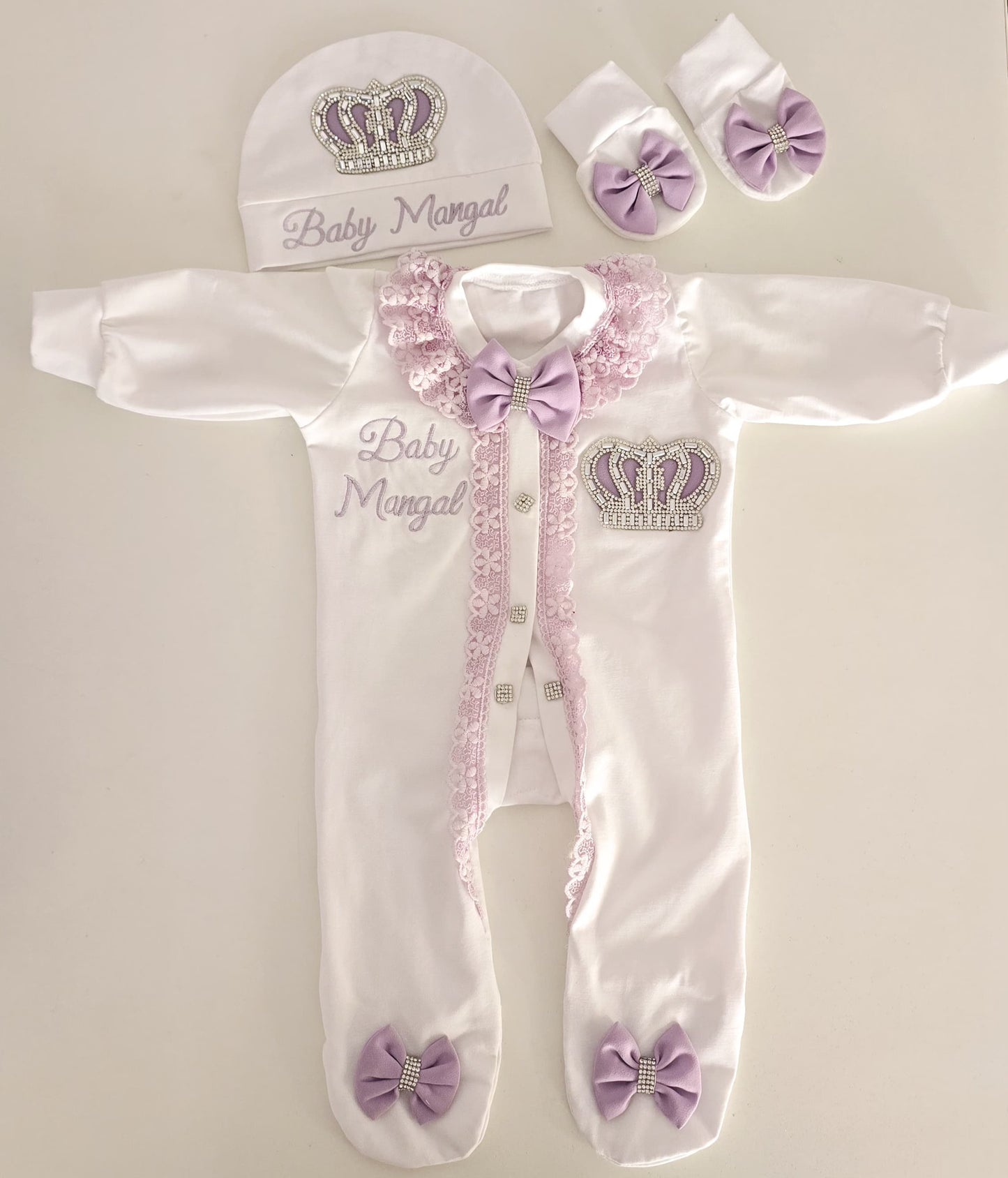 The Lilac Lace Romper Set