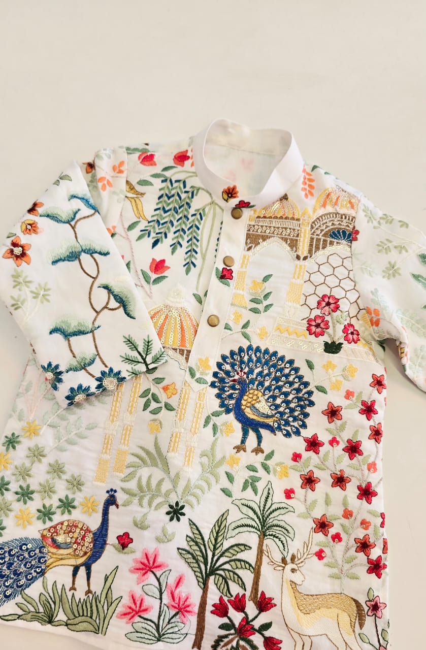 The Elegant Embroidered Kurta Set