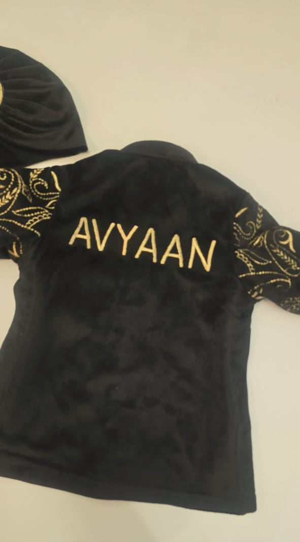 The Prince's Gold Embroidered Suit Set