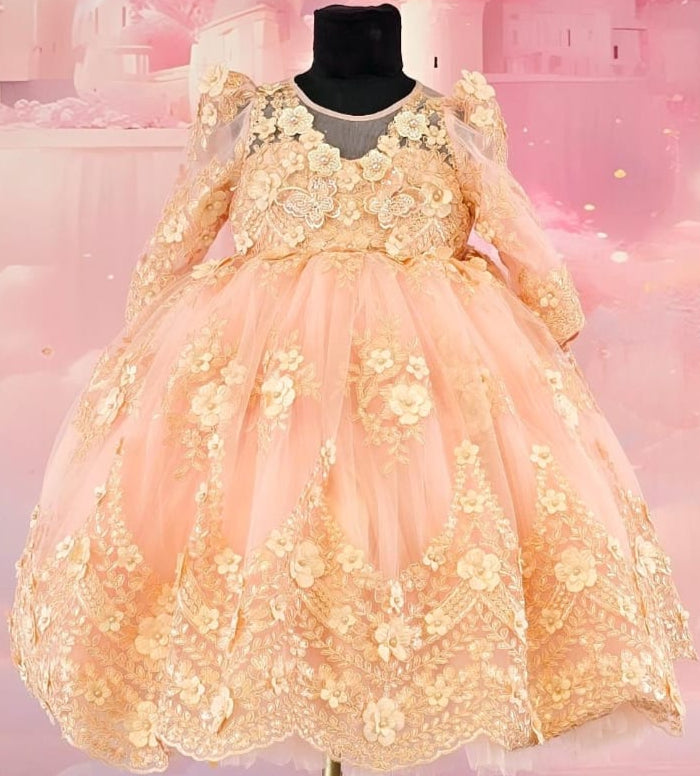 The Vintage Peach Frock