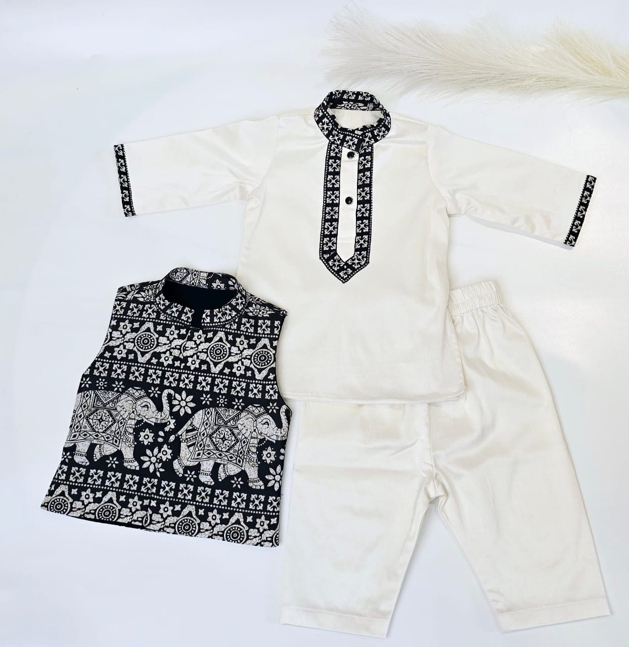 Elephant print kurta set