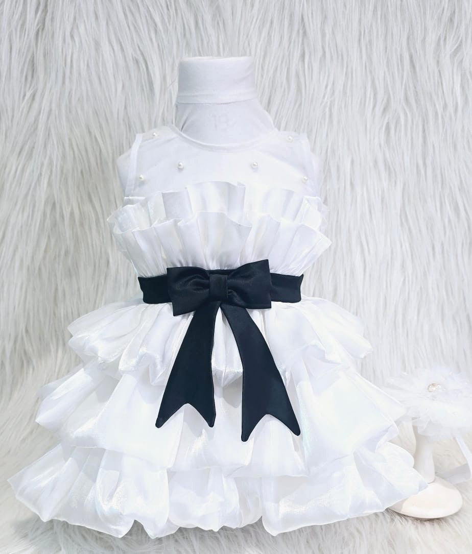 The White Elegant party frock