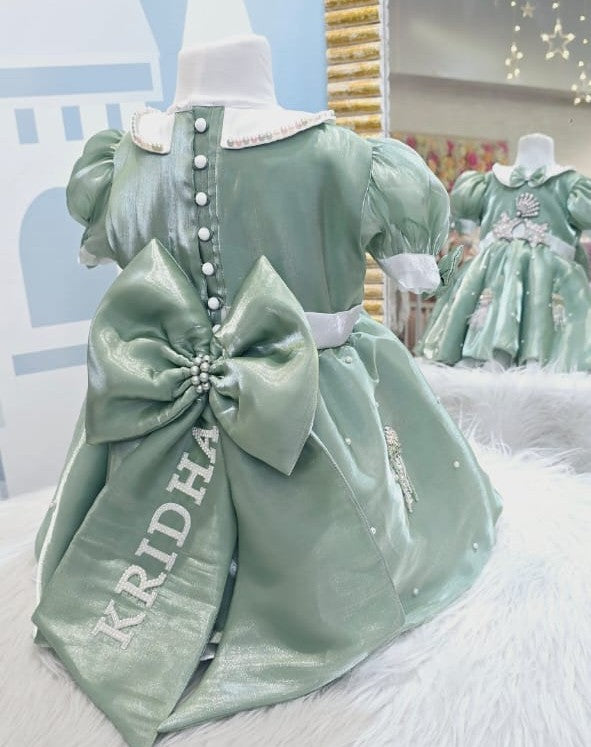 The Sea Green Mermaid Party Wear Frock