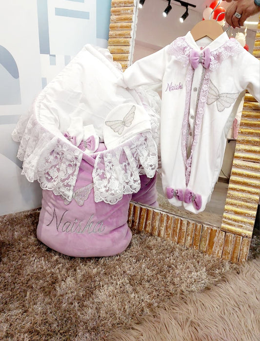 Bow Wrap & Romper Themed Set