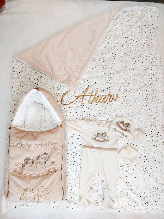 Bow Wrap & Romper Themed Set