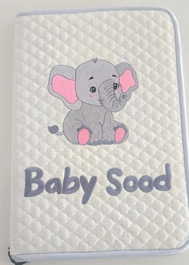 The Grey And Pink Elephant File Folder