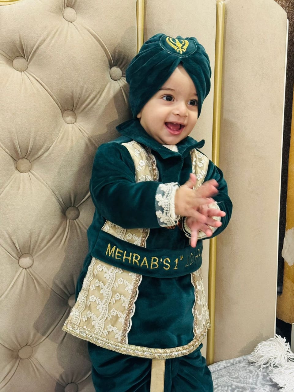 The Emerald Prince Lohri Kurta Set