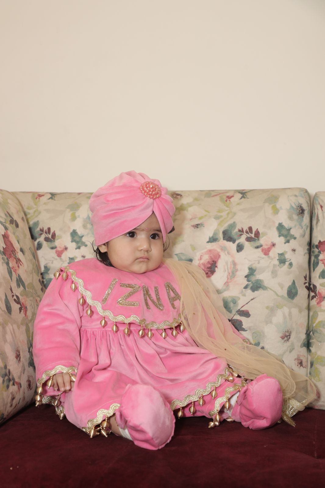 The "Izna" Personalized Pink & Gold Festival Set