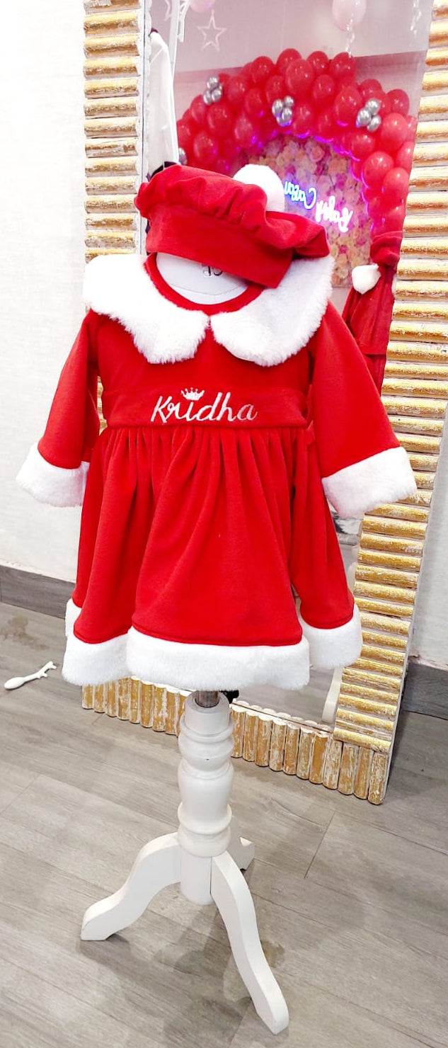 The "Little Santa" Personalized Velvet Holiday Set