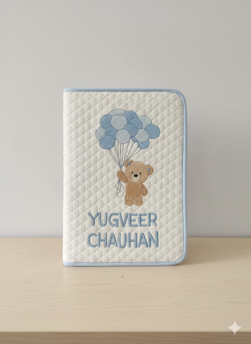 Teddy Balloon Baby Folder