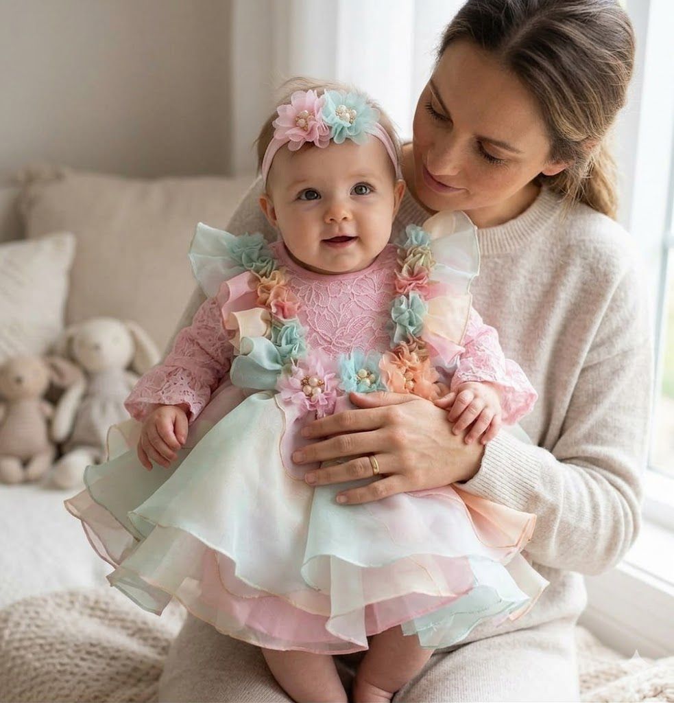 Pastel Organza Frock