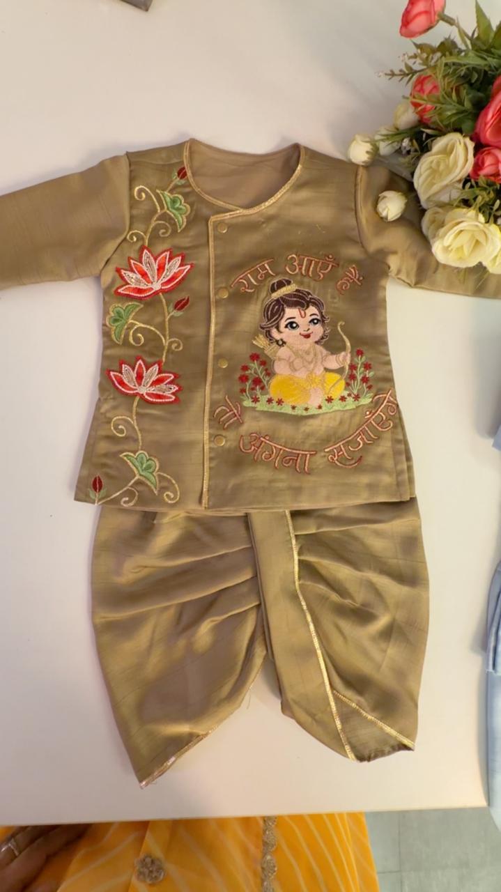 Embroidered Ram Kurta Set