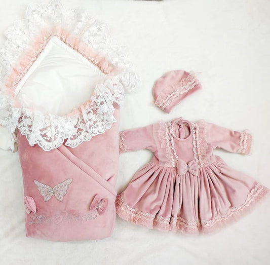 Bow Wrap & Romper Themed Set