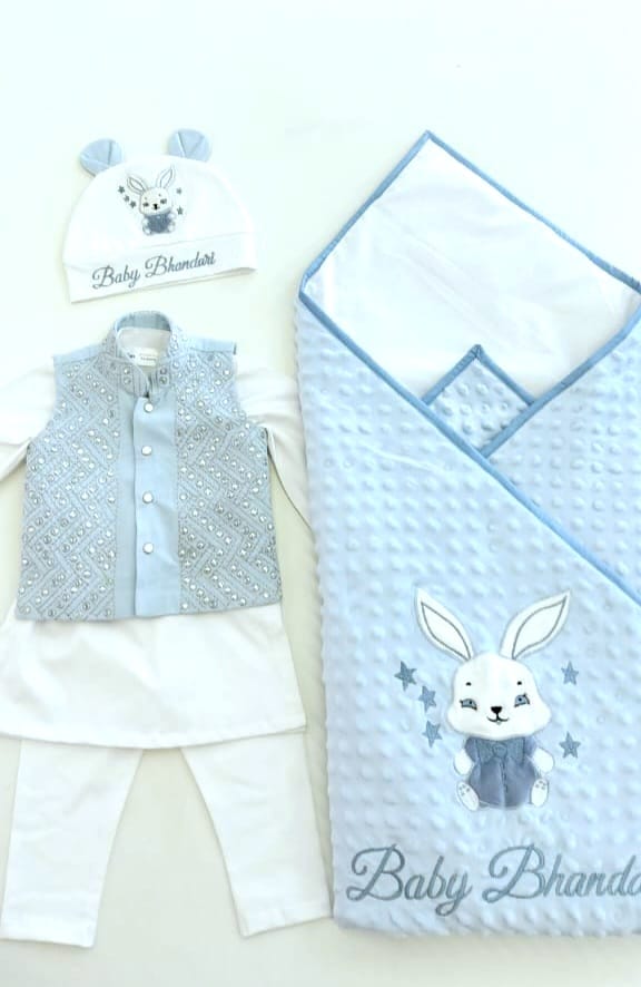 The Blue White Rabbit Combo Set