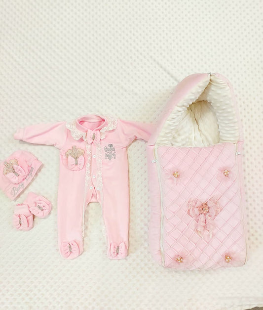 Bow Wrap & Romper Themed Set