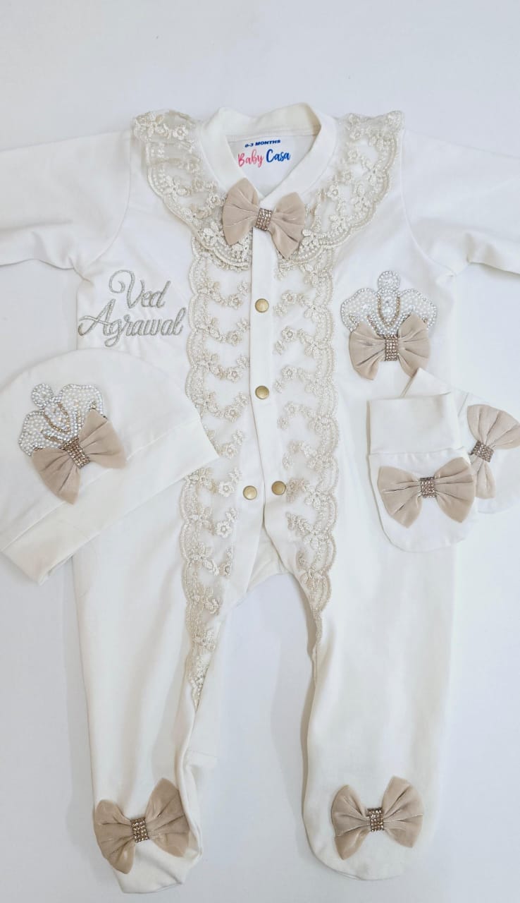 The Ivory Lace Romper Set