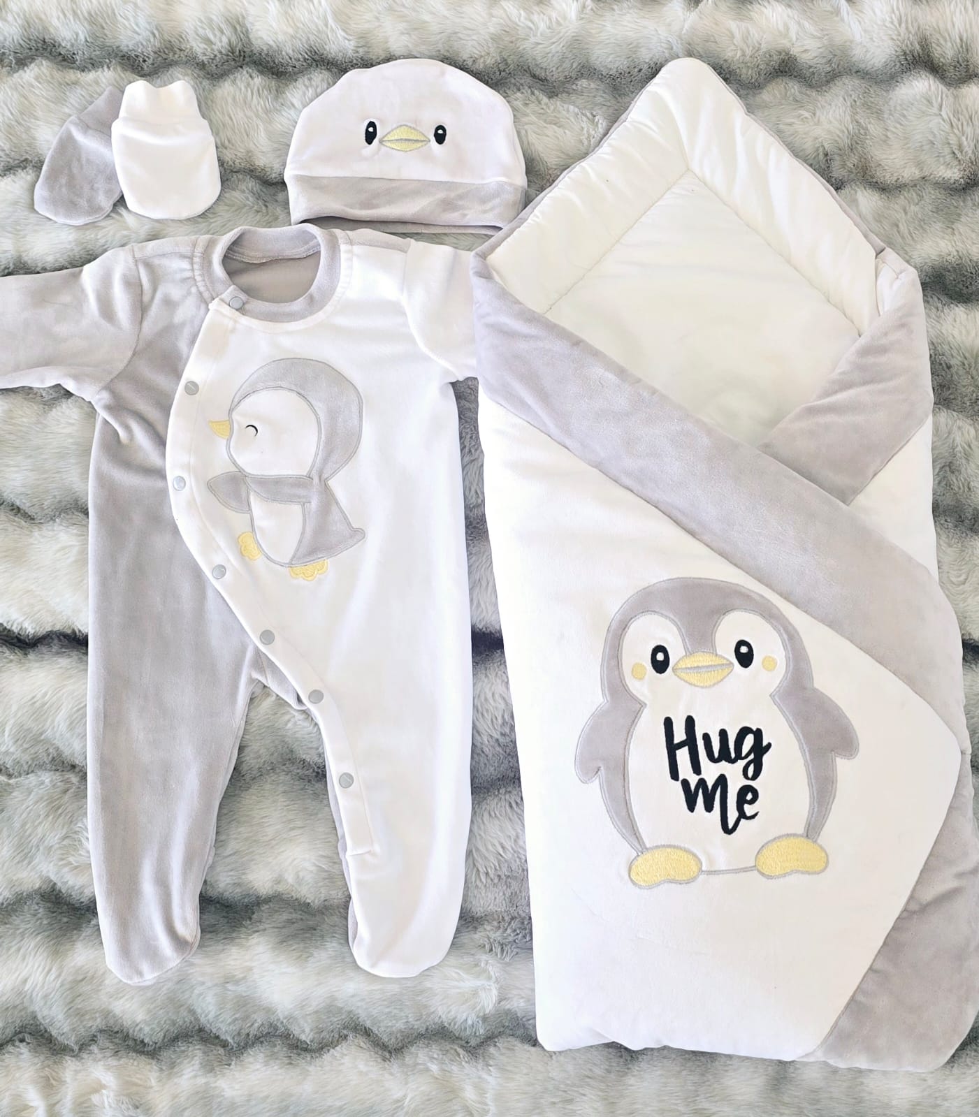 The Grey & White Penguin Combo Set