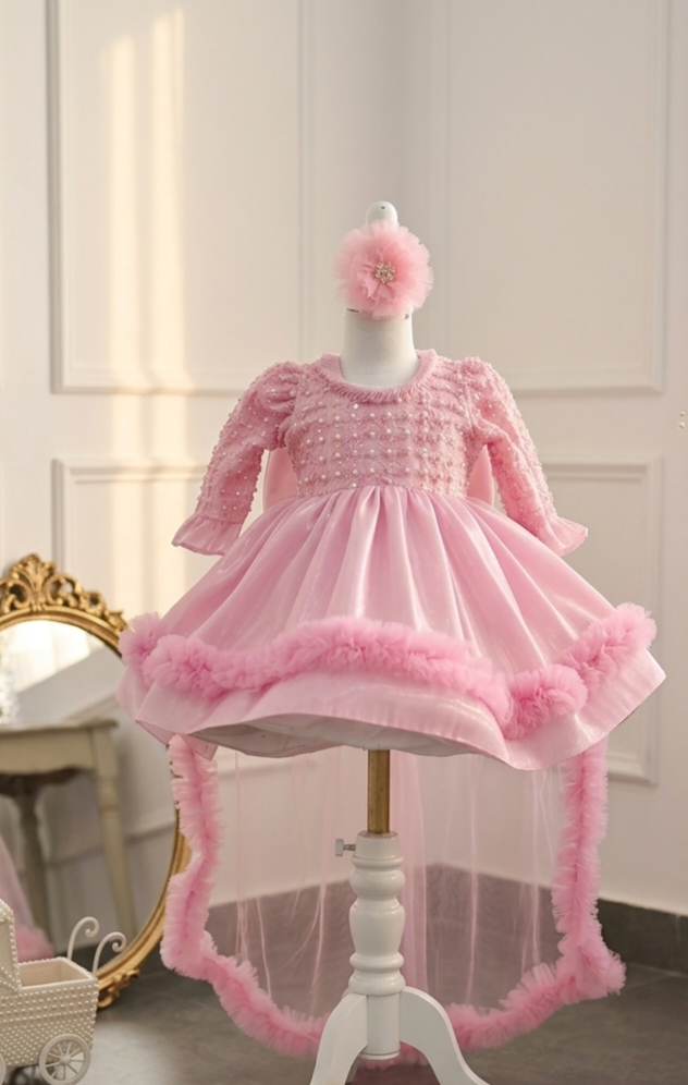 The Royal Blush Trail Dress