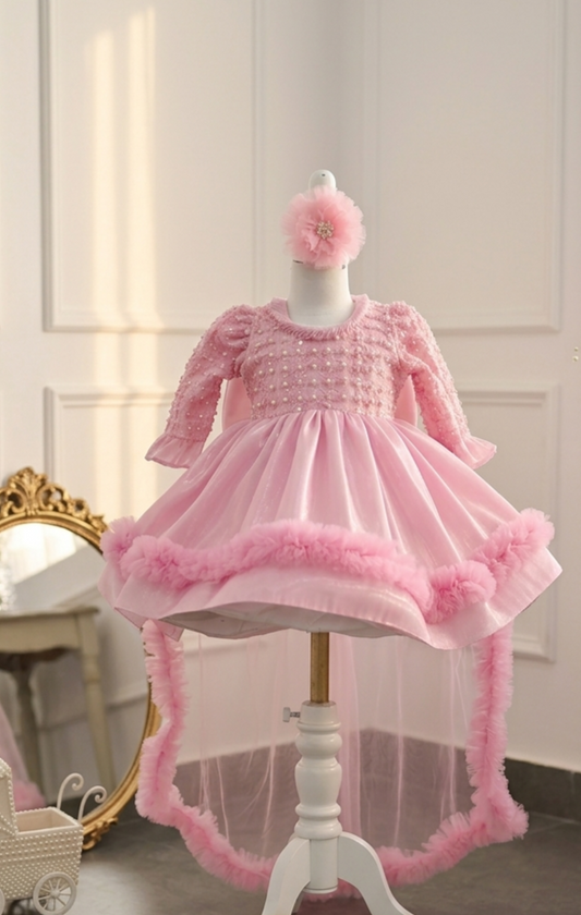 The Royal Blush Trail Dress
