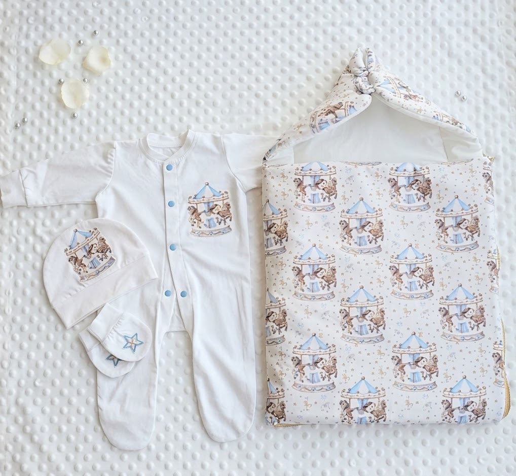 Cute horse carousel set