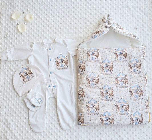 Cute horse carousel set