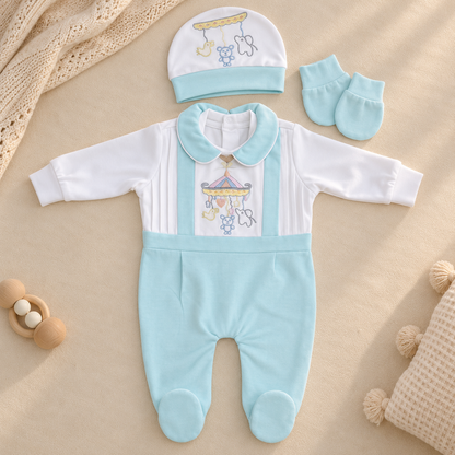 Aqua Carousel Romper Set