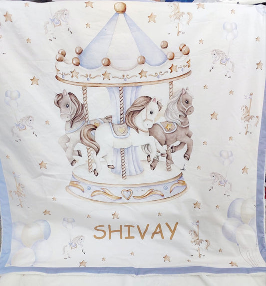 The Horse Carousel Blanket