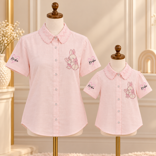 Blush Pink Bunny Twinning Set