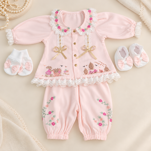 Blush Pink Floral Jumpsuit