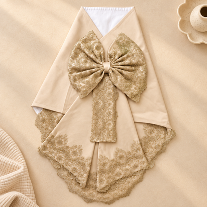 Champagne Gold Lace Baby Wrap