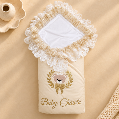 Champagne Teddy Lace Wrap