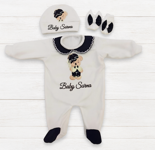 🐻 The "Baby Sarna" Personalized Teddy Set 💙