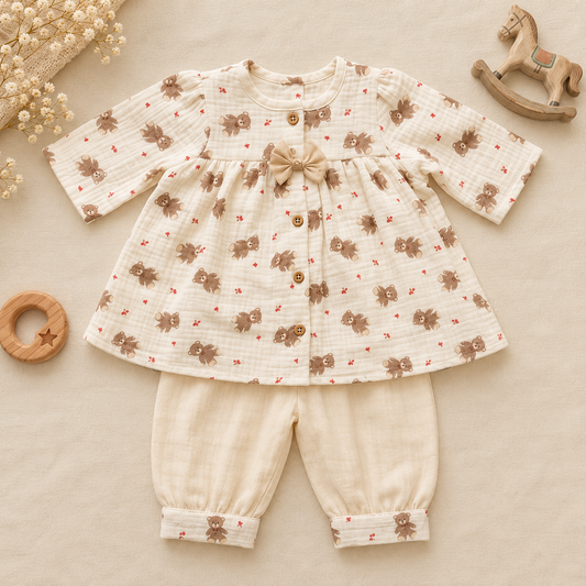 Cozy Teddy Bear Co-Ord Set