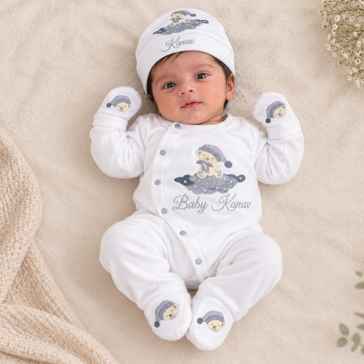 Dreamy Bear Romper Set