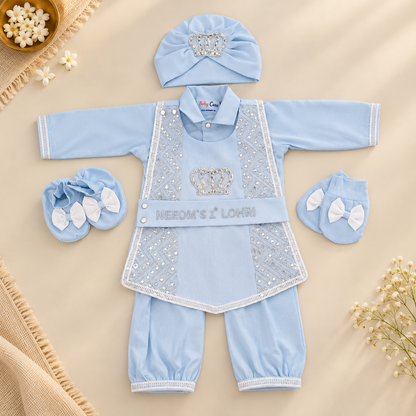 Baby Blue Crown Lohri Set